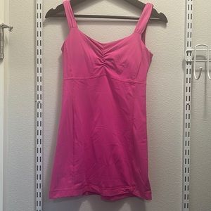 Lululemon Aria Tank ll Top 4 Hot Pink Built In Bra
